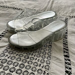 Jeffrey Campbell Y2K Inspired Jelly Platform Sandals